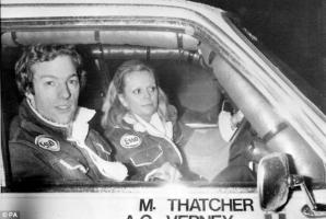 Прикрепленное изображение: Prime Minster Margaret Thatcher's 28-year-old son Mark, and his co-driver Anne-Charlotte Verney during th.jpg