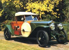 Прикрепленное изображение: 1914 Rolls-Royce Silver Ghost Roadster Body by Schebera-Schapiro Dark Green Rt Frt Qtr _ATM.jpg