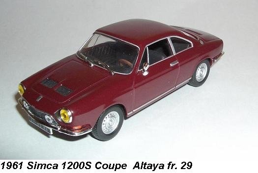 1961 Simca 1200s Coupe