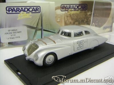 ADLER  LE MANS 1938 PARADCAR