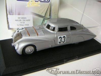 ADLER TRUMPF LE MANS 37 PARADCAR