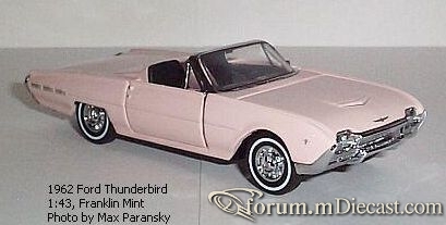 Ford Thunderbird 1962 Cabrio Franklin Mint.jpg