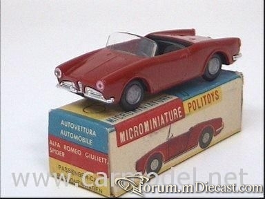 Alfa Romeo Giulietta Spider 1958 Politoys.jpg