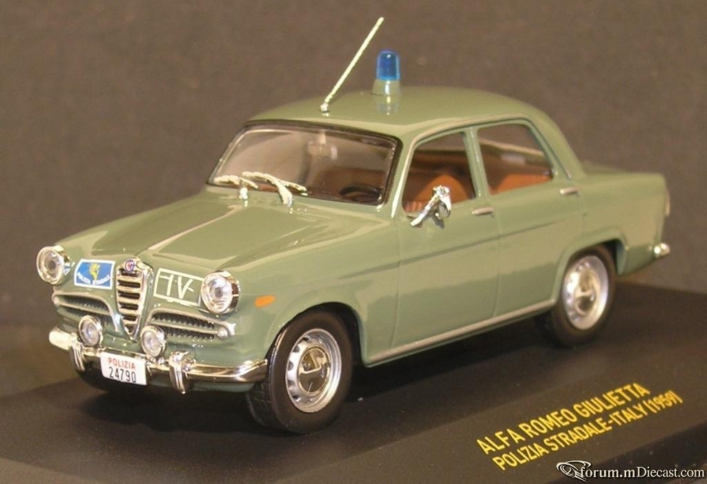 Alfa Romeo Giulietta Polizei Italien 1958