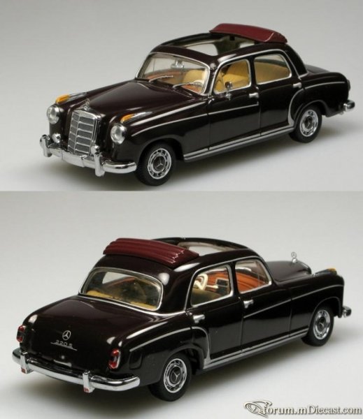 Mercedes-Benz W180 Sedan 220S Open Roof Minichamps