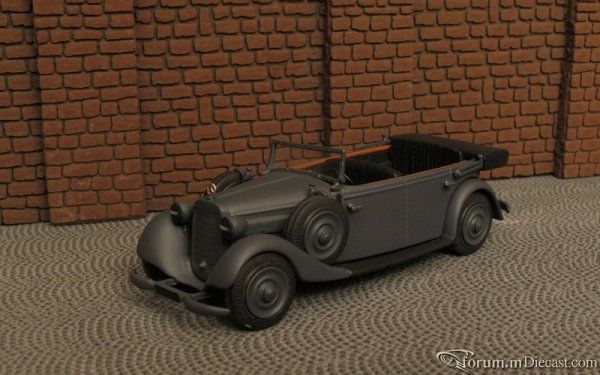 Mercedes-Benz W143 Typ 230 Torenwagen Wearmacht 1937-41 Mast