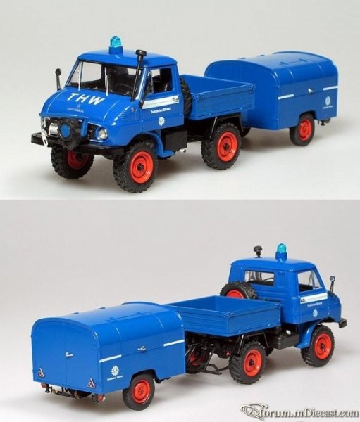 Mercedes-Benz Unimog 411 mit TSA 8 THW Schuco