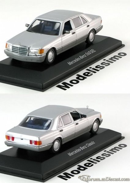 Mercedes-Benz W126 Sedan 1985 S-klasse 560 SEL Minichamps