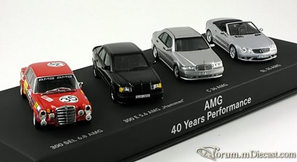Mercedes-Benz SET AMG 40 Years Performance Minichamps-Spark