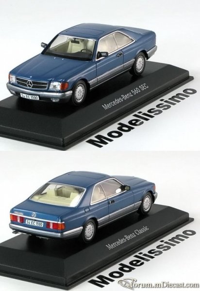 Mercedes-Benz W126 Coupe 1985 560 SEC Minichamps