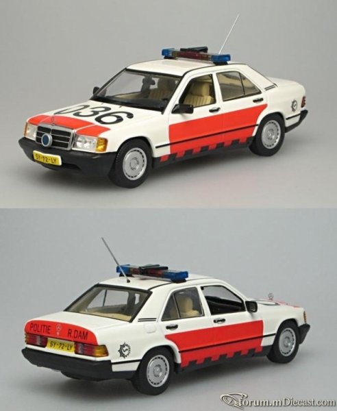 Mercedes-Benz W201 190E Rotterdam city Police - Traffic Poli