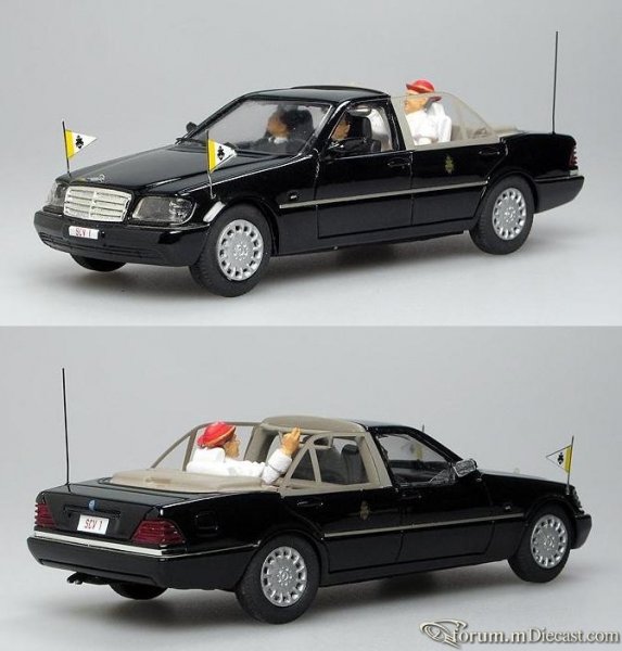 Mercedes-Benz W140 S-klasse 1997 S500 Papamobil Papa Benedet