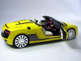 Audi R8 V10 Spyder yellow 1 18 light LED lighting.jpg